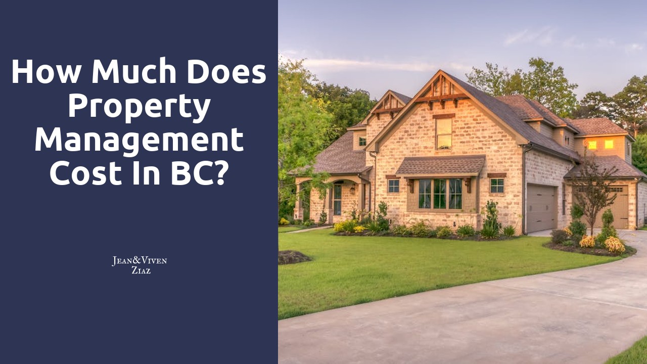 How much does property management cost in BC?